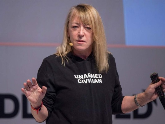 Jody Williams<br/>Esta profesora y activista estadounidense recibió el premio Nobel de la Paz por su lucha para lograr la prohibición internacional de minas anti personas y bombas de racimo.<br/>