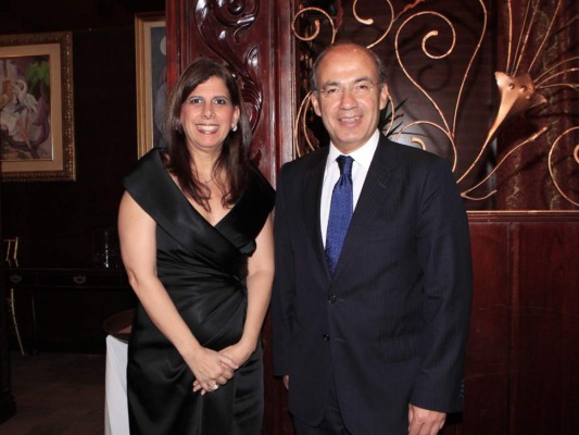 Cena con Felipe Calderón
