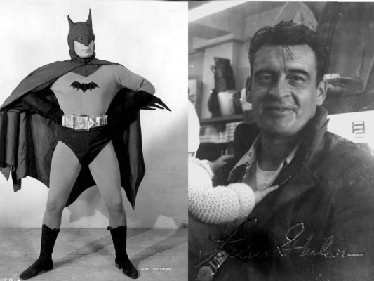 Lewis G. Wilson (1943)<br/>Esta fue la primera aparición de Batman en el cine y se trató de una serie de quince capítulos de alrededor de veinte minutos de duración, fue producido por Colombia Pictures y se proyectaban cada semana.