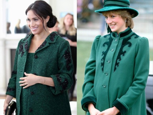 Sentido de la moda:<br/>Aunque muchas veces hemos visto a Meghan inspirar sus looks en Diana. Su guardarropa es muy similar. Meghan ama el color negro al igual que su suegra y le gusta mucho usar outfits atrevidos como Lady Di solía hacerlo.