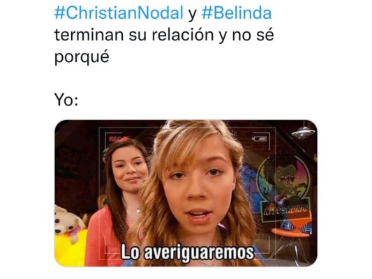 Los mejores memes de la separación entre Christian Nodal y Belinda