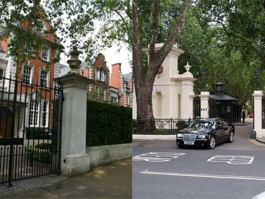 Las propiedades que están ubicadas en esta gran calle son conocidas como The Crown Estate una colección de tierras, lo que significa que la mayoría de las propiedades se venden con contratos de 90 a 125 años, donde cada extremo de la carretera está protegido por puertas y puntos de control con agentes de policía del Grupo de Protección Diplomática, gracias al número de embajadas y residencias de embajadores en la calle.