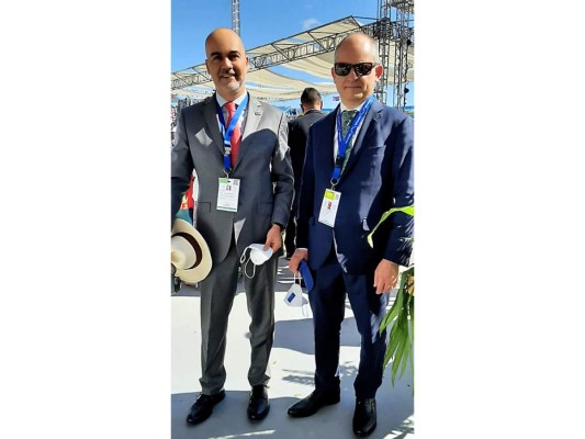 Jaume Segura y Jonathan Guido de la Unión Europea.