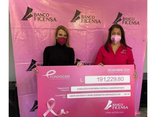 Ficensa entrega importante donativo en apoyo a la Fundación Hondureña Contra el Cáncer de Mama