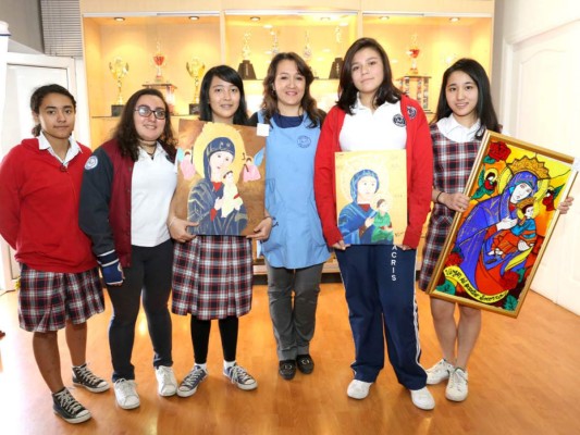 Exposición de Arte Virgen del Perpetuo Socorro en Macris School