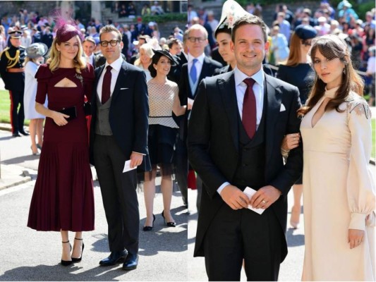 El elenco de la serie SUITS presentes en la boda real