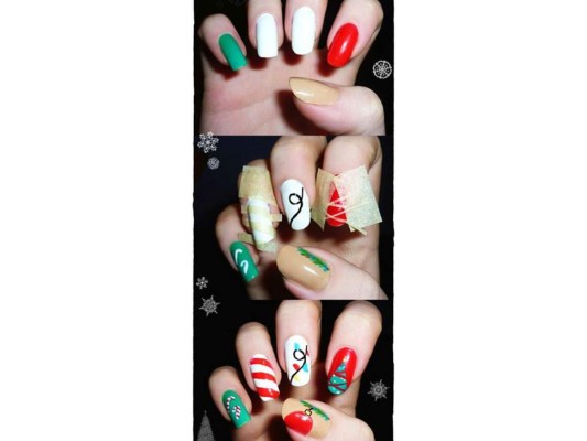 El turno de las uñas en navidad
