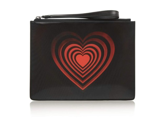 Billetera con motivos de corazón by Chistopher Kane