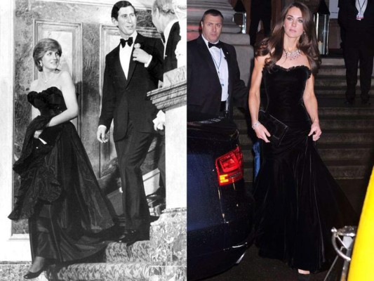 Vestido de gala inspirado en la Princesa Diana