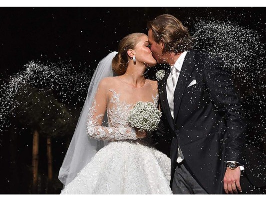 El lujoso vestido de novia de la heredera de Swarovski