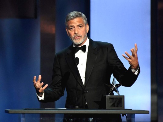 En su discurso George Clooney comentó sentirse muy agradecido por el premio, y dijo que para cualquier actor ese era uno de los mejores momentos que podrían sucederle