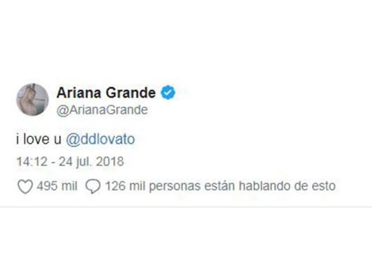 'Te amo, Demi'.