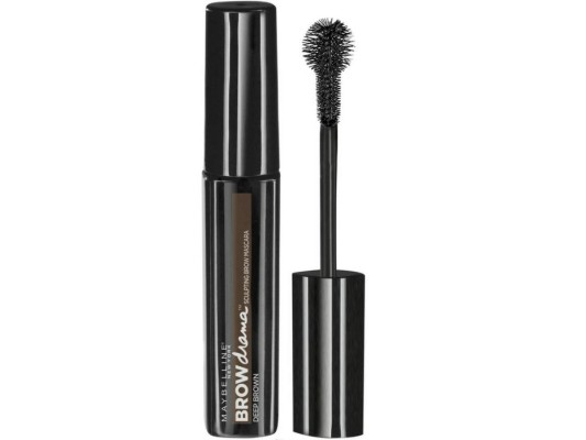 Eyestudio® Brow Drama® Sculpting Brow Mascara Deep Brown. La primera máscara de cejas de Maybelline que matiza, rellena y fija tus cejas de forma natural. Gracias a su exclusivo cepillo de punta redondeada, cubrirás la ceja con facilidad, depositando la cantidad justa de producto y sin manchar la piel.