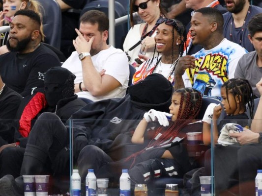 Kanye West, Tyga, North y Saint.