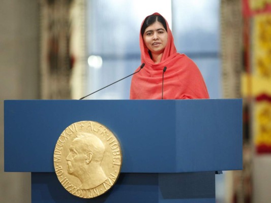 Malala recibe el Nobel de la Paz