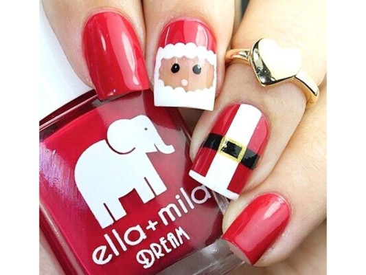El turno de las uñas en navidad