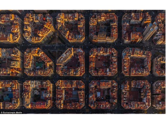Grandes ciudades vistas desde el cielo