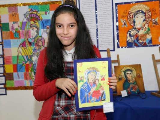 Exposición de Arte Virgen del Perpetuo Socorro en Macris School