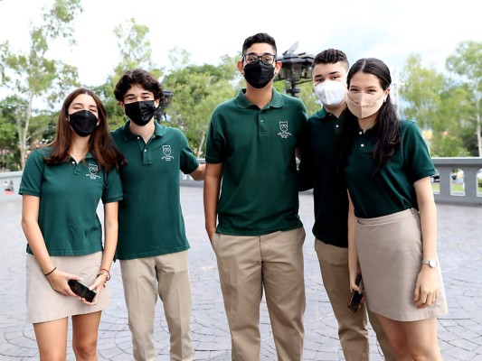 Isabella Castillo, César Meza, José Leonardo Ramires, Yahir Burgos y Fabiana Irías
