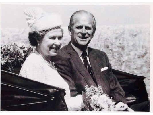 La reina Isabel y el príncipe Felipe, 1989.
