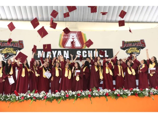 The Mayan School, ha graduado con éxito a 43 Bachilleres en Ciencias y humanidades (Foto:Héctor Hernández)