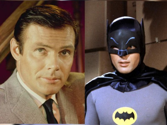 Adam West (1966-1968) Batman & Robin<br/>Este actor protagonizó la primera serie a color de la saga de Batman. Esta contó con 120 episodios e hizo que el estadounidense se inmortalizara, pues este ha sido uno de los shows más recordado por su icónica intro.