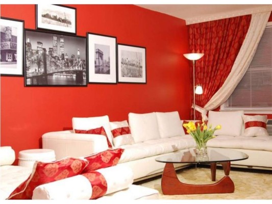 Rojo: es recomendado usarlo con moderación para pintar las paredes de tu casa, da mucha energía.