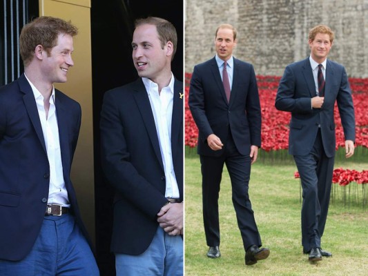 Los momentos más adorables de Harry y William a través de los años