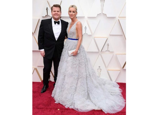 James Corden and Julia Carey<br/>
