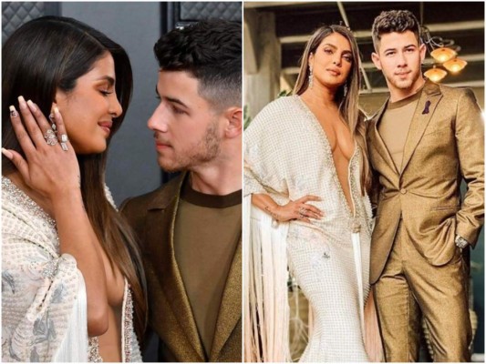 Nick Brother junto a Priyanka Chopra actualmente esposos.