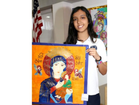 Exposición de Arte Virgen del Perpetuo Socorro en Macris School
