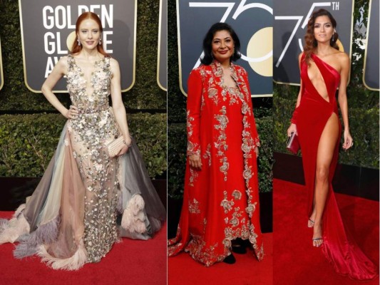 Las famosas que no vistieron total black en los Golden Globes 2018
