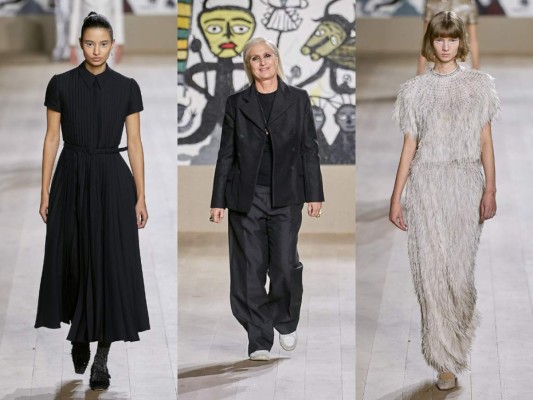 Maria Grazia Chiuri presentó una colección donde la creatividad iba de la mano con el buen gusto. Cada una de las piezas se elaboró de una manera artesanal y la directora crativa de Dior mencionó que su objetivo con esta colección era abolir las fronteras que hay hasta el momento entre el arte y la artesanía.