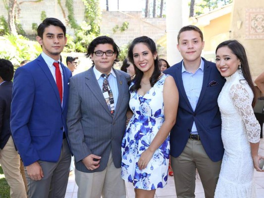 Ricardo Roussel, Manuel Lezama, María Bueso, Miguel Cáceres e Isabella Pineda