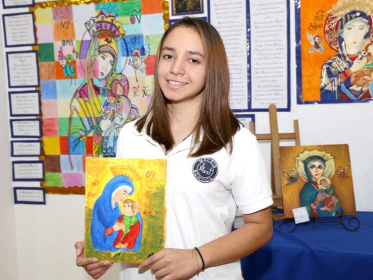 Exposición de Arte Virgen del Perpetuo Socorro en Macris School