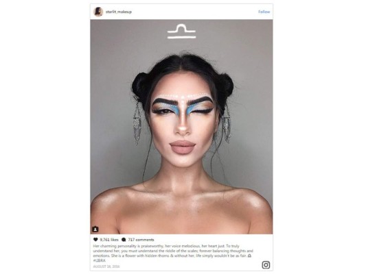 Instagrammer crea el maquillaje de cada signo zodiaco