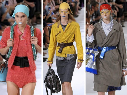 En palabras de Suzy Menkes: Sastrería y sport, textura y color en una poderosa mezcla de extravagancia visual al estilo de John Galliano