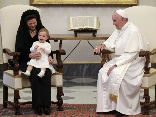 Leonor de Suecia conoce al Papa Francisco