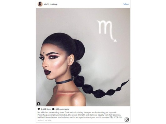 Instagrammer crea el maquillaje de cada signo zodiaco