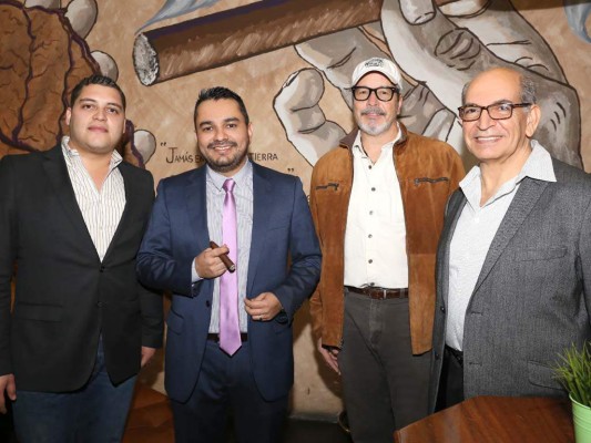 José Zavala, Sergio Villamizar Rico, Chema Agurcia y Nelson Bendeck (foto: Héctor Hernández)