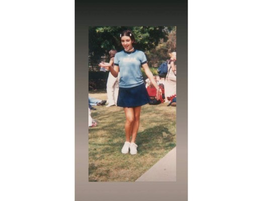Kim Kardashian en su adolescencia