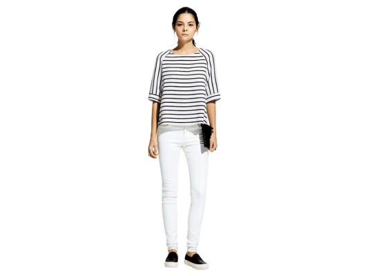 White PowerSkinny belle jeans by Mango