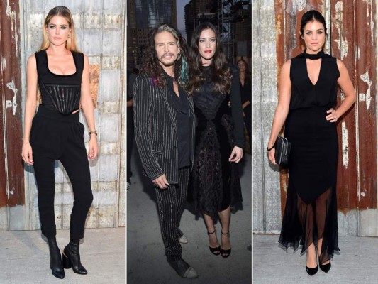 Doutzen Kroes; Steven y Liv Tyler y Julia Restoin-Toitfeld