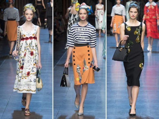 Explosión de colores en la primavera verano de Dolce y Gabbana