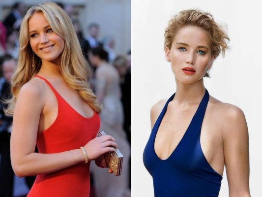 Jennifer Lawrence cambió su larga melena rubia por un look mucho más corto que presumió en los Óscar de 2014.
