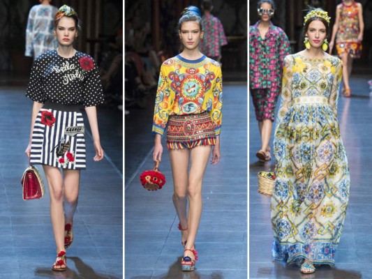 Explosión de colores en la primavera verano de Dolce y Gabbana