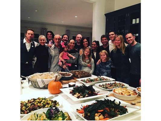 Gwyneth Paltrow y su ex Chris Martin celebraron juntos la festividad