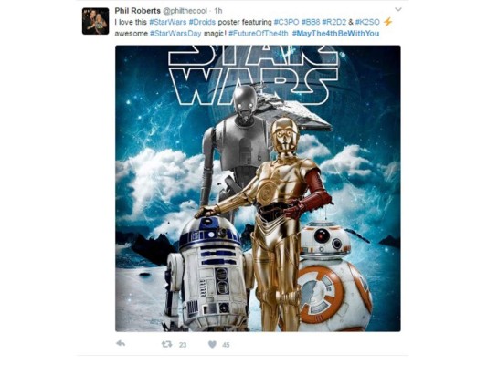 Los tuits del 4 de mayo, el día de Star Wars