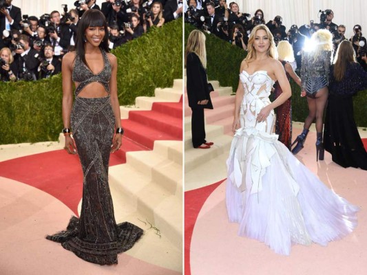 Naomi Campbell en Cavalli Couture y Kate Hudson en Atelier Versace