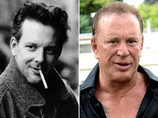 El actor de ‘Nueve semanas y medias’, Mickey Rourke está irreconocible. Mickey es un claro ejemplo de que la cirugía estética no siempre te deja bien y con los años ha ido cambiando a peor. Esas facciones bien marcadas y muy varoniles de sus inicios se han transformado en rostro desfigurado. Retocar labios, pómulos, barbilla y nariz no fueron una muy buena idea.
